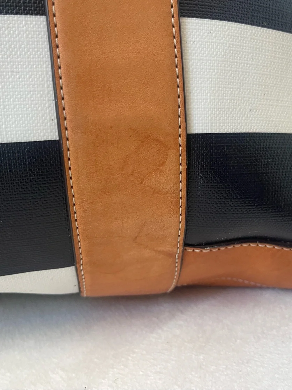 Coach Bleecker Striped Preston Satchel large.